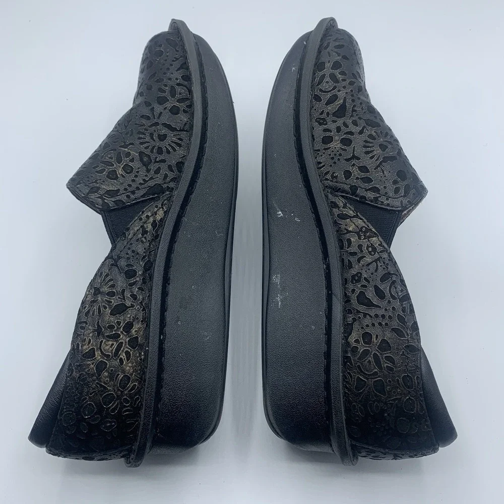 Alegria Black Delicut Leather Debra Pro Comfort Shoes EU 38 US 8-8.5